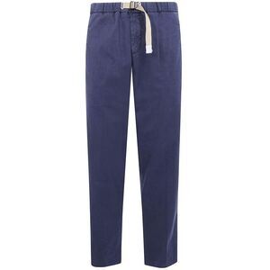 WHITE SAND Men's Cotton Pants with Belt Men BLUE